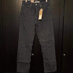 Levi’s wedgie straight striped jeans nwt